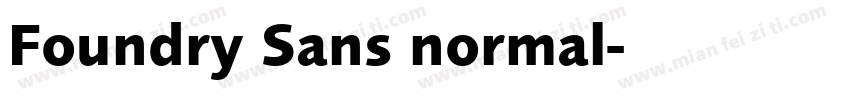 Foundry Sans normal字体转换